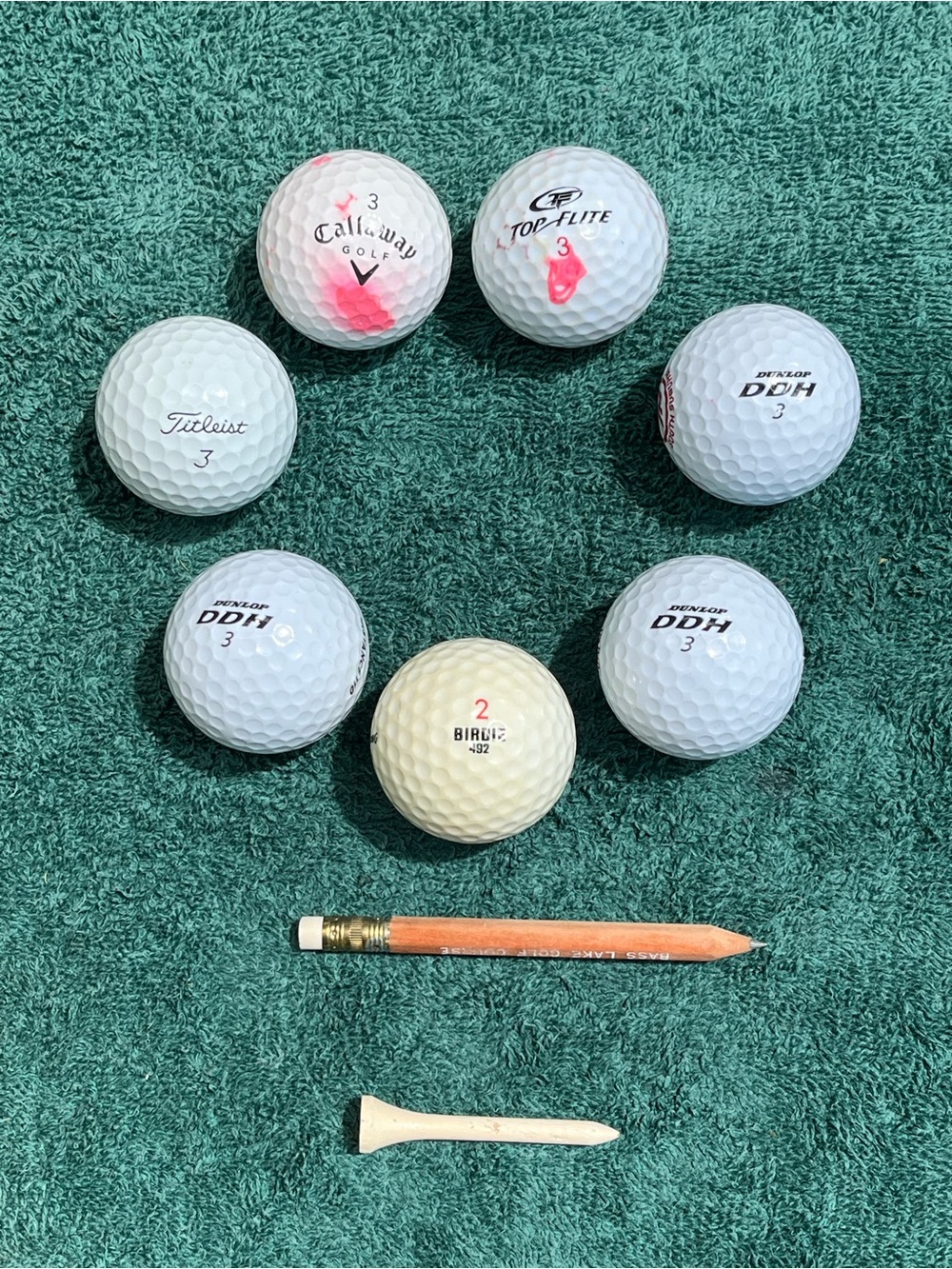 Mixed Brand Golf Ball Lot - White and Yellow